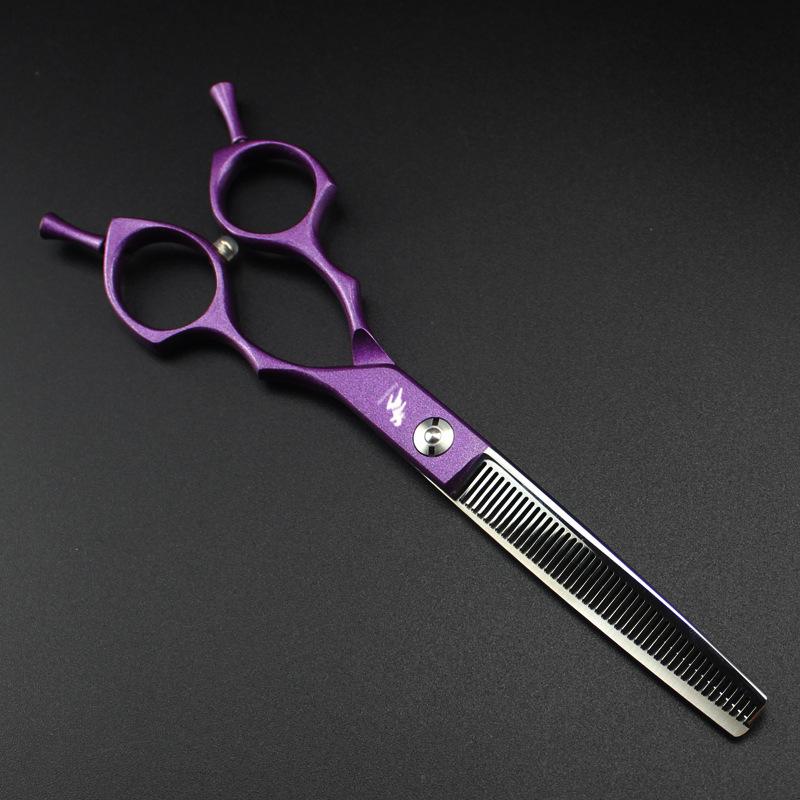 Freelander de 6,5 polegadas, tesoura de beleza para dentes de animais de estimação, tesoura de beleza colorida, tesoura fina, tesoura de dentes densos