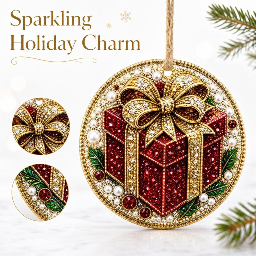 Christmas Tree Ornament, 2D Christmas Hanging Decoration, 1 Material