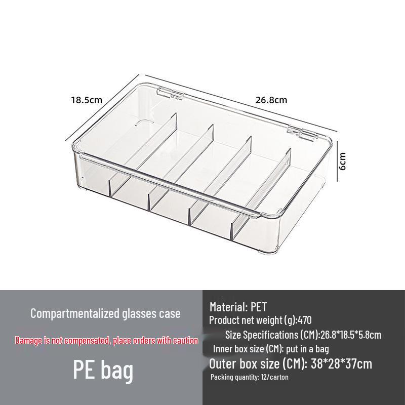 Grenzüberschreitende Sonnenbrillen Acryl Aufbewahrungsbox: Mehrschichtiges Desktop-Schubladen-Ausstellungsregal Staubdichtes Regal