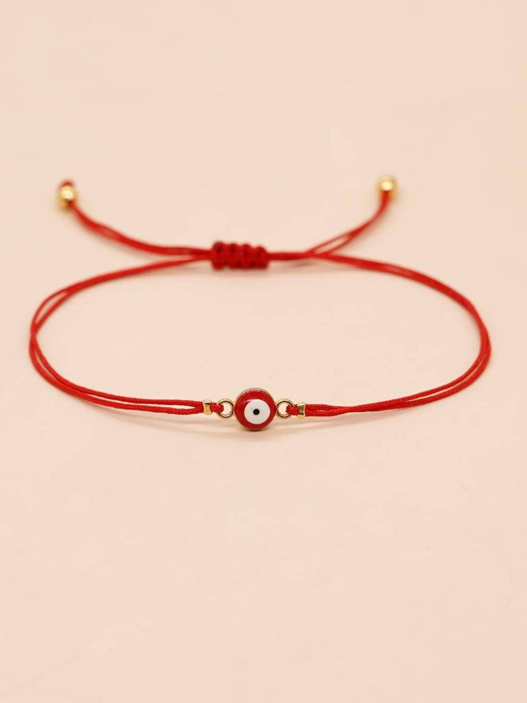 Red String Evil Eye Charm Bracelet For Women Daily Wear Fashion Accessory