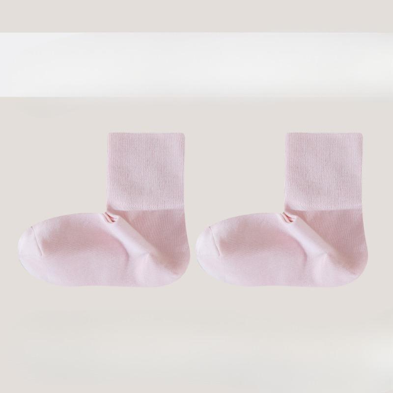 Spring and Summer Women's Socks: Pure Cotton Soft Mid-calf Socks, Breathable Mid-calf Socks, Solid-colored Sports Women's Socks
