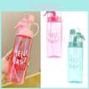 Sporty Mist Spray Water Bottle For Students And Outdoors