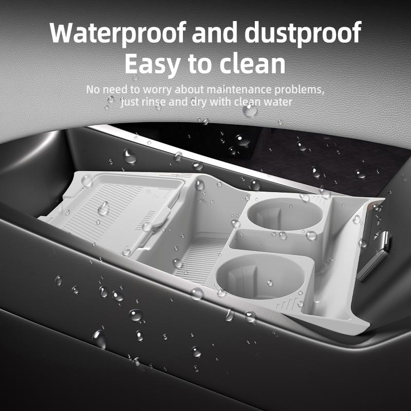 For 2025 BYD ATTO 8 Storage Box Center Armrest Hidden Box Cup Holder Organizer Interior Accessories