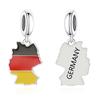 925 Silver Pan Charms Fit Original Bracelet Europe Greece Iceland France Italy Finland Flag Map Dangle Bead for Jewelry Making