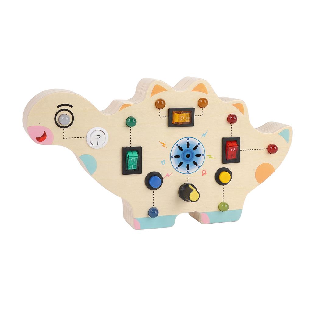 Animal Shape Wooden Switch Light Game Switch Circuit Board Sensory Toy Early Learning Educational