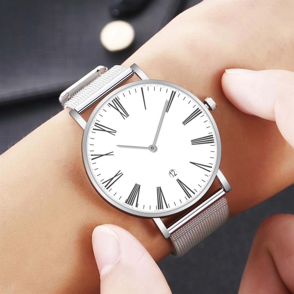2021 Elegante moda minimalista con cinturino a rete Quadrante orologio da  uomo al quarzo Orologio da regalo acquista in modo economico — spedizione  gratuita, recensioni reali con foto — Joom