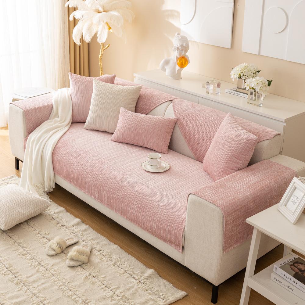 Chenier Sofa Cushion Four-Season Universal Non-Slip Seat Cushion Cream Wind Sofa Cover Cross-Border New Backrest Towel Cover