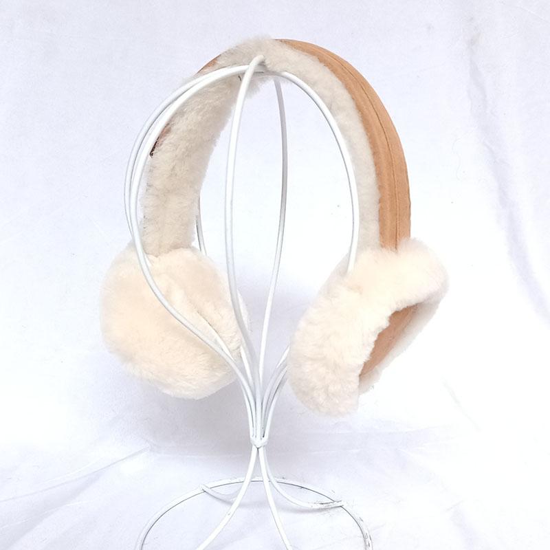 Winter Women Real Wool Fur Earmuff Warm Female Sheepskin Soft EarWarmer Outdoor Cold Protection Earflap
