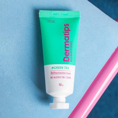 Dermatips Save My Hand Sanitizer Cream 50 G Grüner Tee Duft