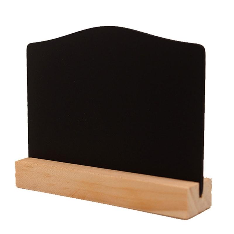 10Pcs Small Chalkboards with Wood Stand Double Sided Message Board Sign Table Number Food Sign for Wedding Party