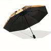 1pc Cartoon Dogs Automatic Open/Close Umbrella, Umbrella with cartoon Design, Portable Compact Umbrella for Men & Women, Good Holiday Gift y