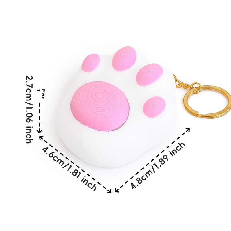 Animal Rabbit Button Cute Cat Claw 3d Printing Decompression Test Axis Device Decompression Keychain Pendant Creative Relief Toy