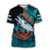 Men Fishing Graphic 3D Print Summer Tops Oversized Tee Shirts Short Sleeve Crewnack Fashion Casual Camisetas