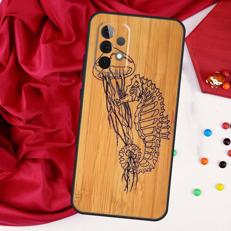 Starfish Seahorse Pattern For Samsung Galaxy A55 A53 A33 A13 A35 A15 A36 A56 A26 A16 A22 A32 A52 A54 A34 A06 A05 Case
