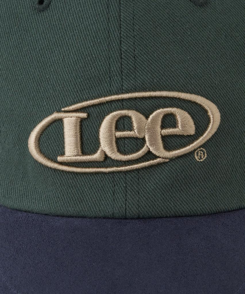 LEE Vintage Logo Suede Color Block Ball Cap Dark Fine