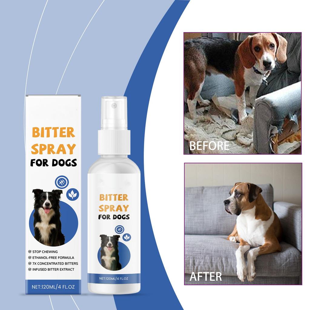 Dog Anti-Chewing Spray Anti-Licking Anti-Biting Furniture Sofa Bitter Training Spray 120ml