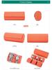 Scratch-Resistant Genuine Leather Watch Storage Box - Unisex 3-Piece Set with Pillowcase for Travel