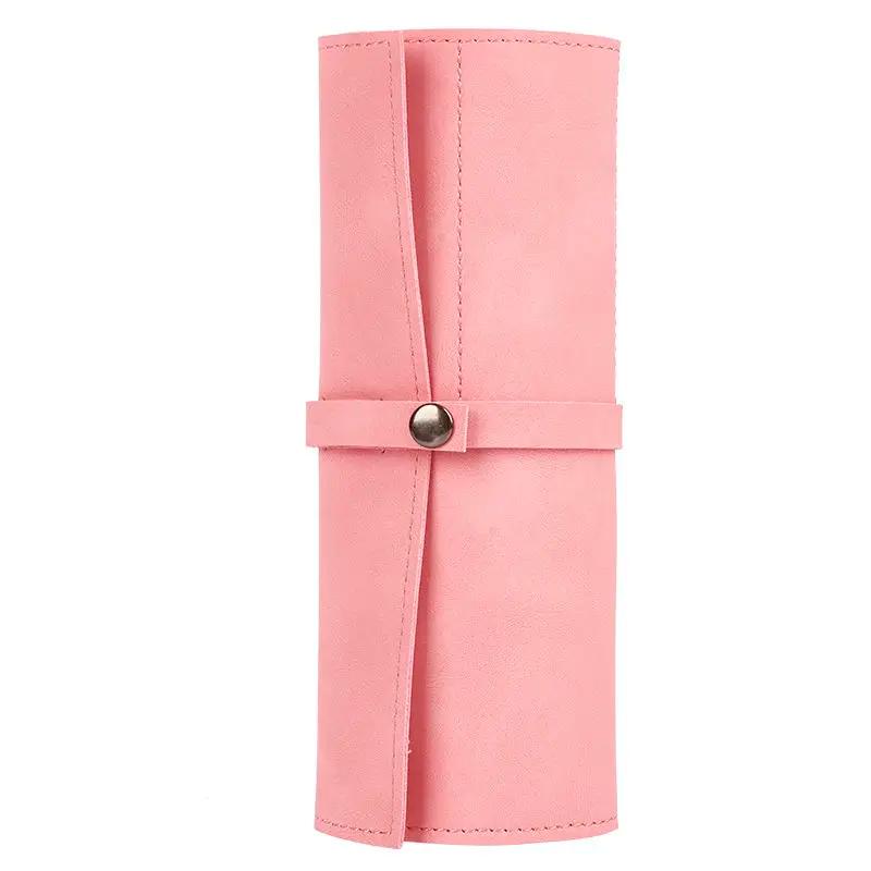 Watch Band Roll Organizer with 5 Slots,Storage Box,Easy Carry On Watchlover Storage,Full Grain Leather,Handmade Travel Case