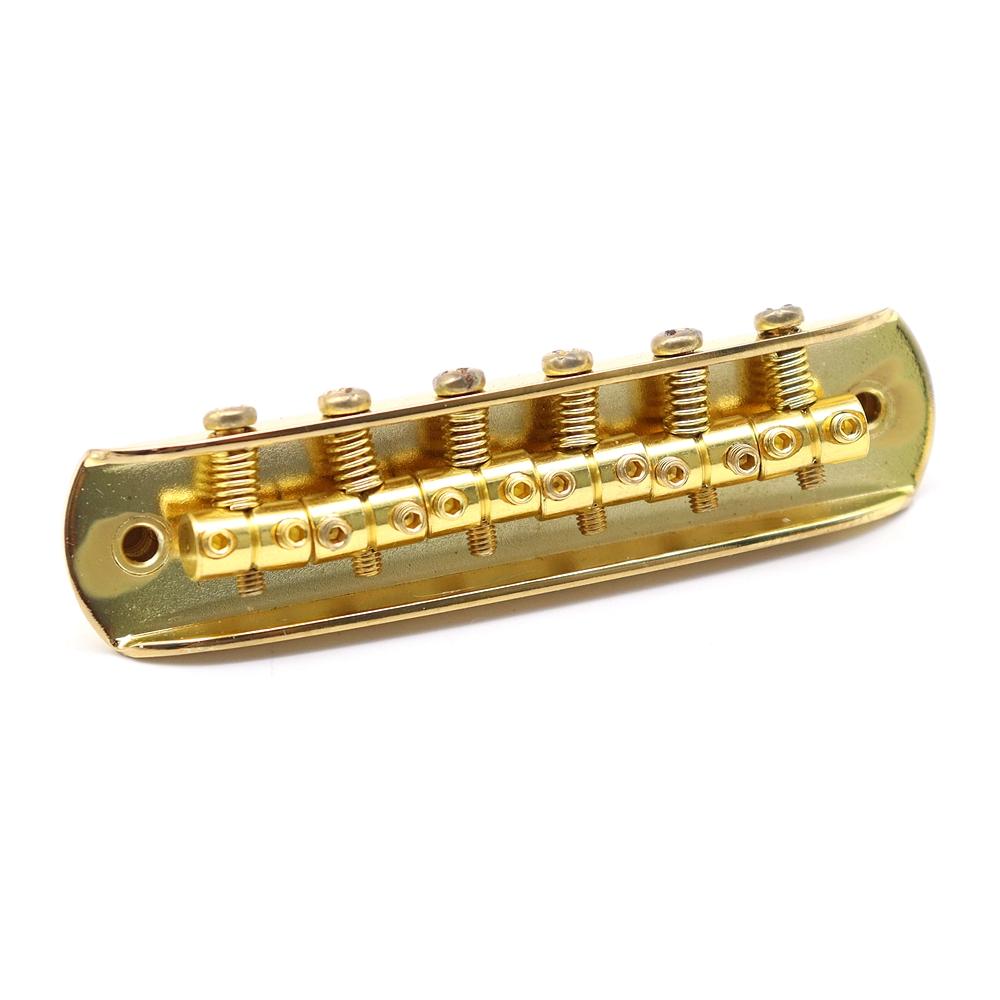 1 Set JM JazzMaster Gitarrenbrücke Verstellbar Gewindet 6 Saitenreiter Gitarrenmeisterbrücke Für E-Gitarre im Meister-Stil