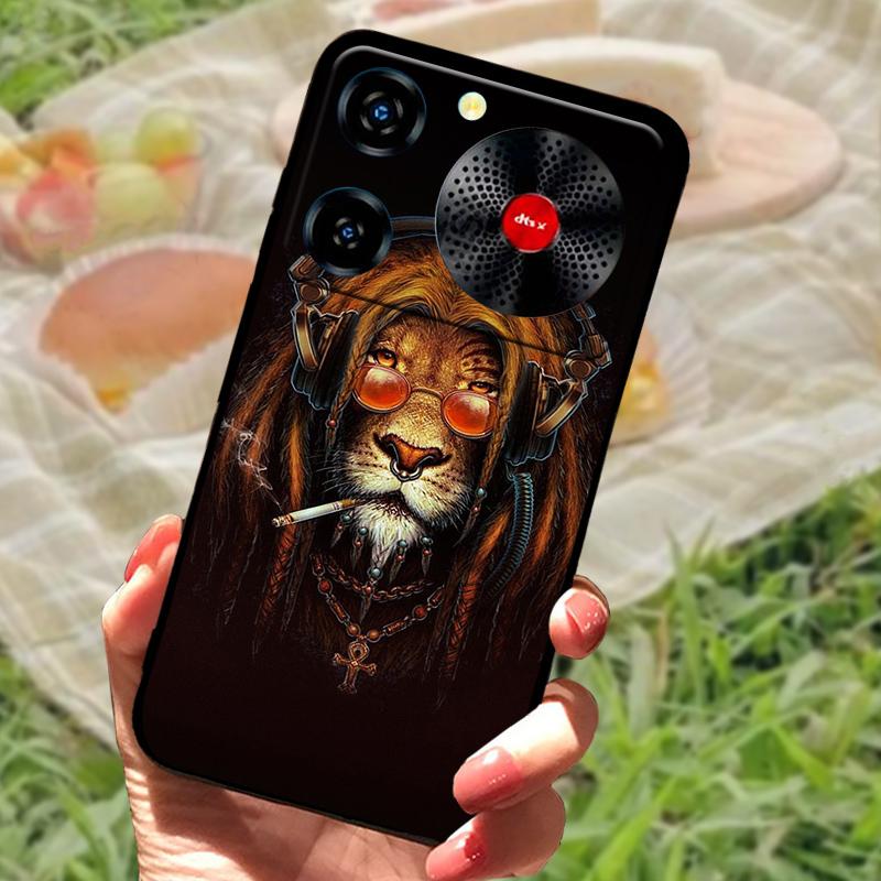 Per ZTE Nubia Custodia Musica Antiurto TPU Silicone Nero Paraurti Cover Per ZTE Nubia Custodie Telefono Musica Carina Cover Posteriore Fundas Capa