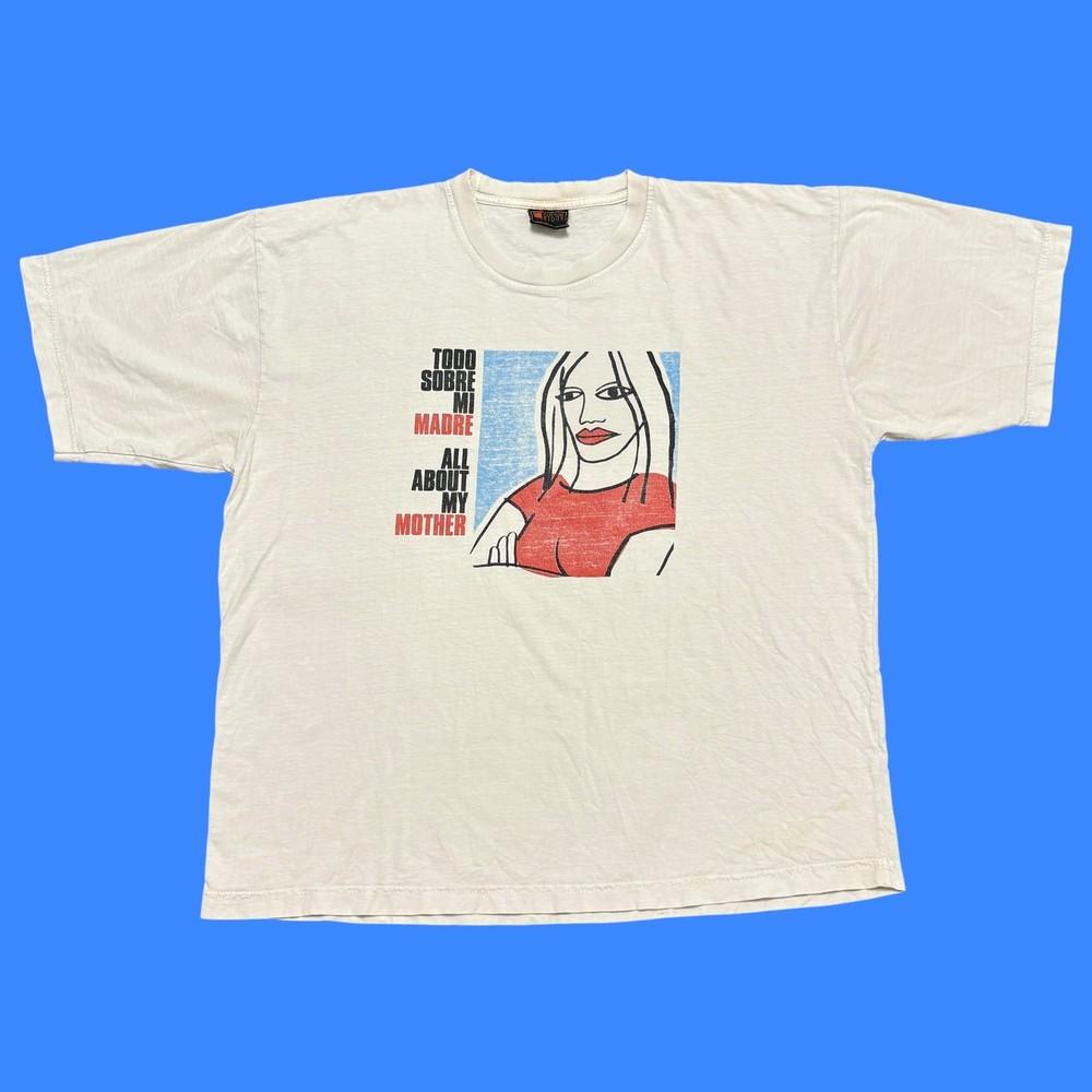 

Vintage Movie Promo Shirt Mens XL White 90s Pedro Almodovar Art Graphic Cinema Unisex T-Shirt L