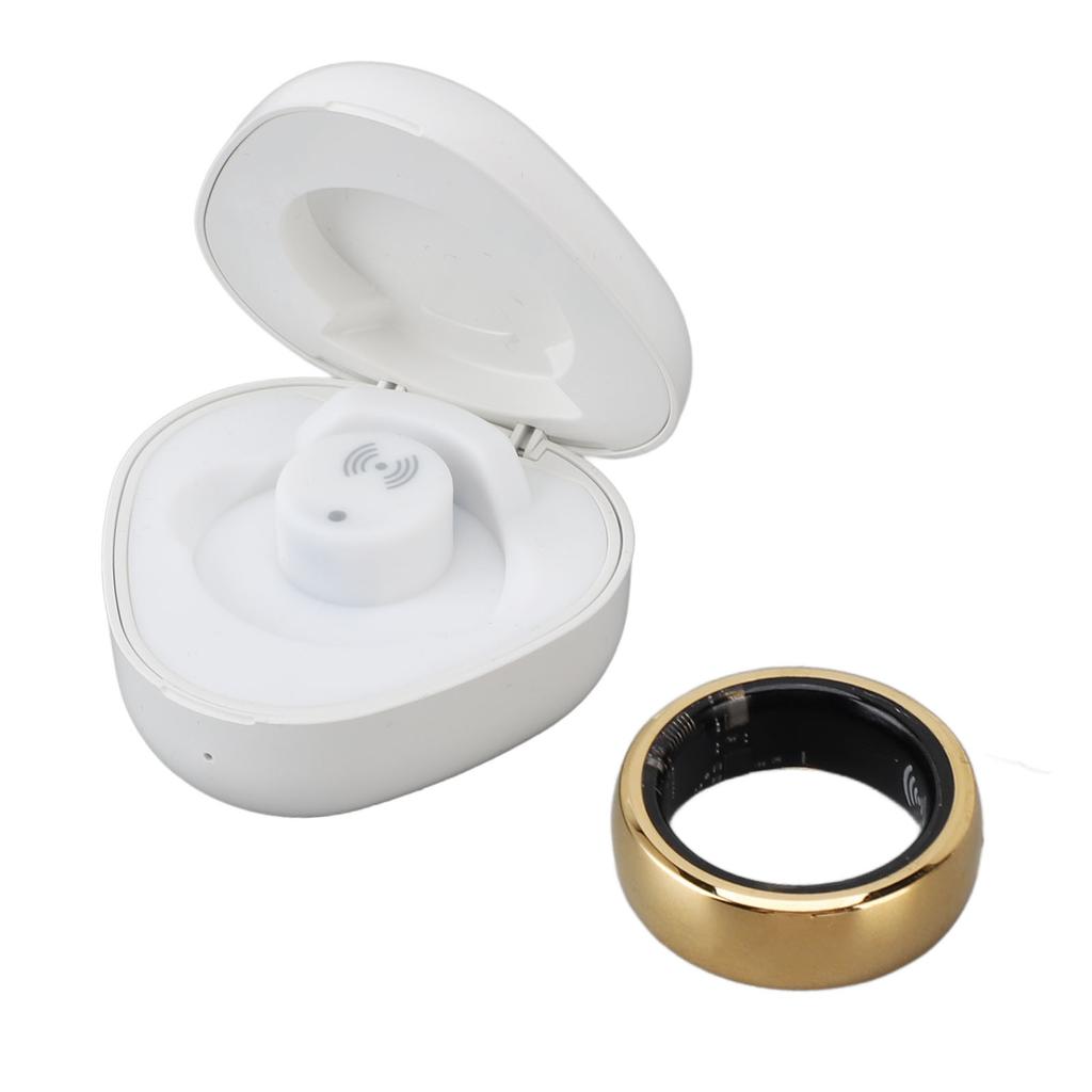 Smart Health Ring Aluminum Alloy Sleep Step Tracking Body Temp Monitoring Lightweight Stylish