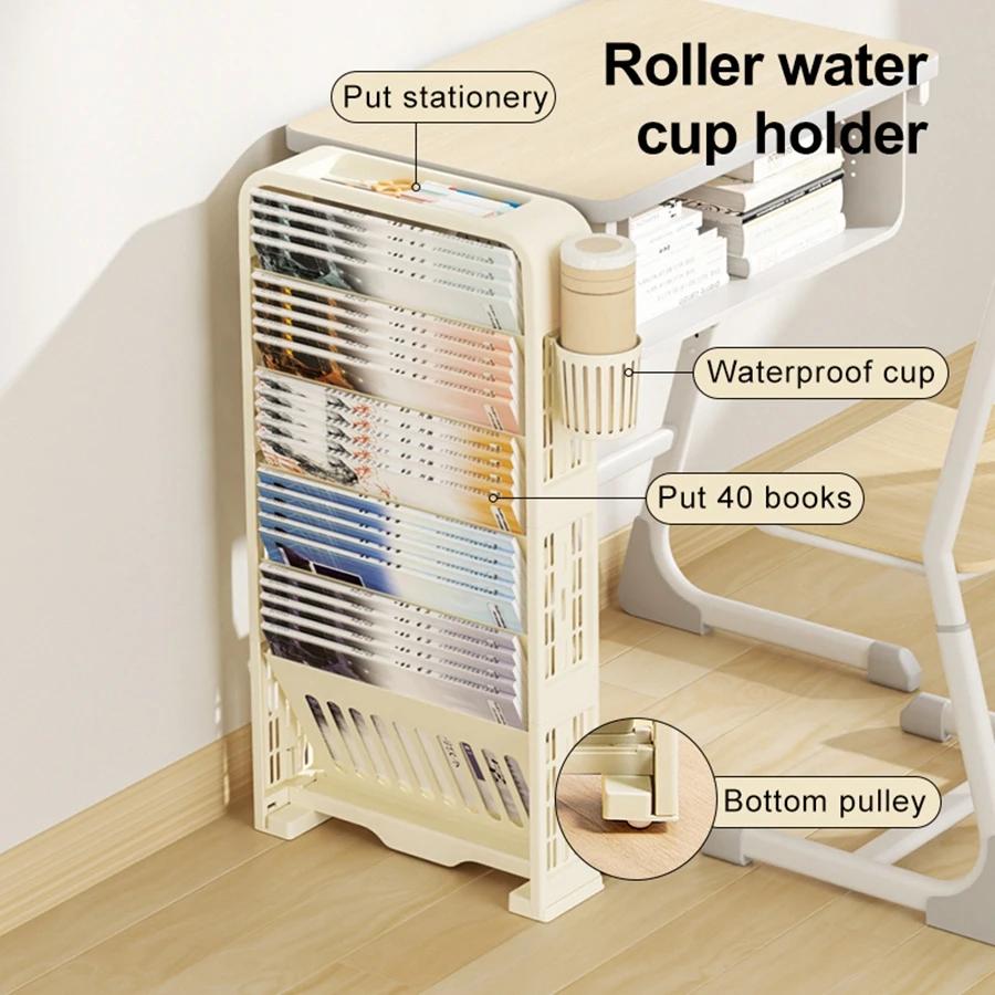 Classroom Desk Storage Artifact Book Storage Shelf Student Desk Bookshelf Small Classroom Storage Bookcase Bookstand Bookshelves