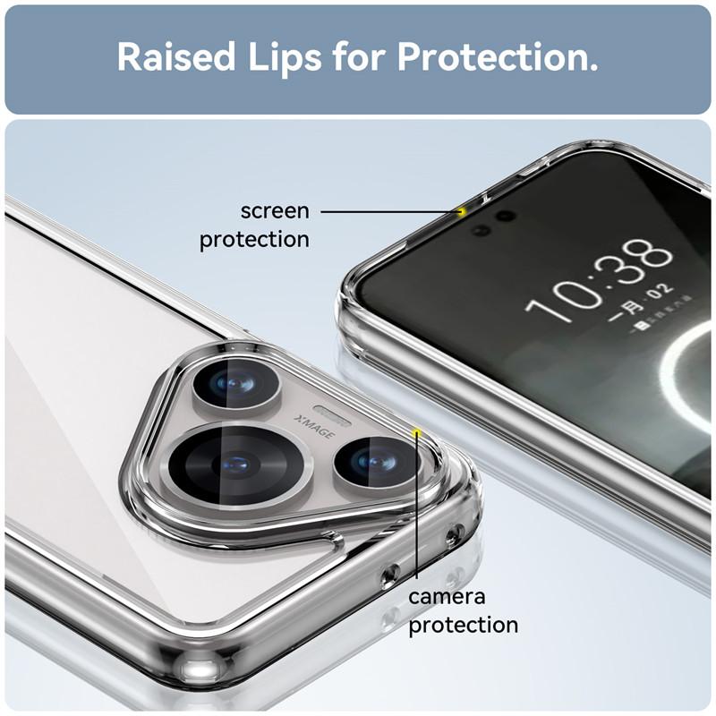 For Huawei Pura 70 Pro Case Huawei Pura 70 Pro Plus Ultra Cover Shockproof Hard PC Luxury Silicone Protective Phone Back Cover For Huawei Pura 70