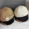 Retro Landlord Hat Summer Thin Brimless Melon Leather Hat Female Couple Hip Hop Landlord Hat Cold Hat