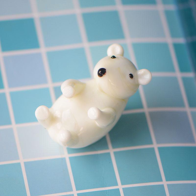 Handcrafted Glass Cartoon Animal Ornaments - Crab & Turtle Decor