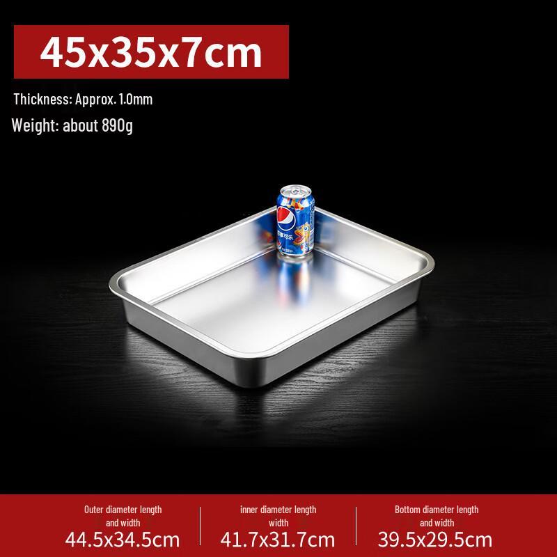 Handun 316L Stainless Steel Deep Square Buffet Tray with Lid