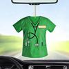 Yousheng Nurse Uniform Shape Decoration Flat Acrylic Hanging Ornament Keyring Pendant Gift for Nurses Doctors Car Bag Decoration