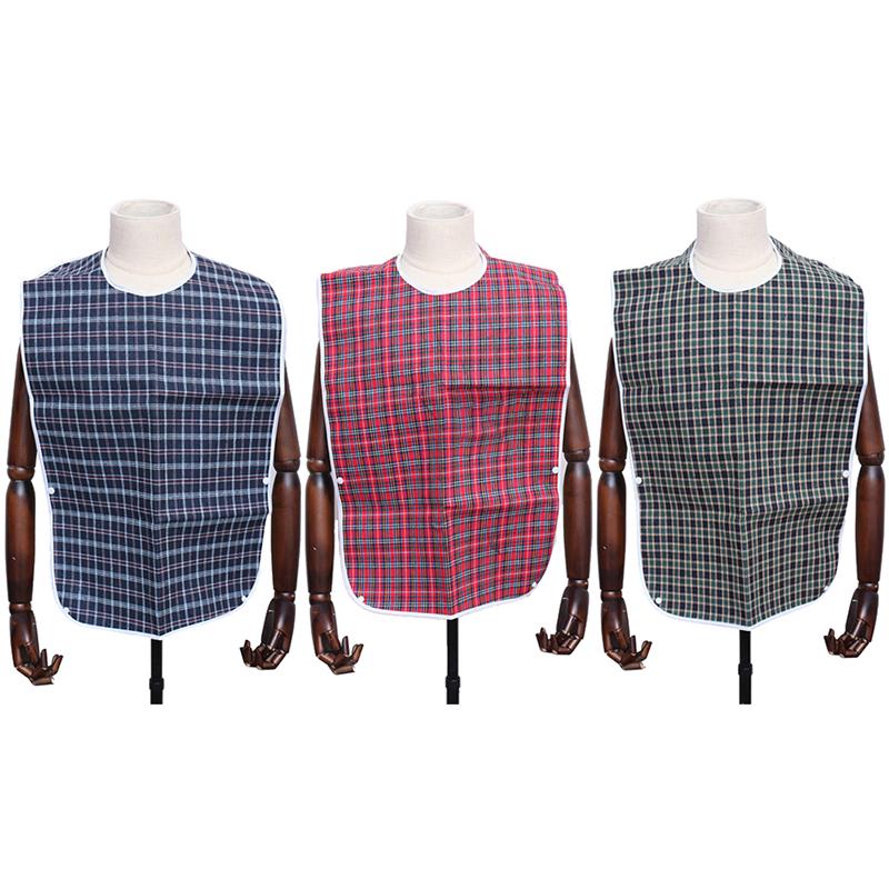Waterproof Adult Bibs Elder Apron Bibs Adjustable Wearable Dinner Feeding Bib