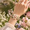 Friendship Bracelet Kit DIY Nature-Inspired Crochet Kit, 3D Animals Plants Hand-Crocheted Jewelry Making Flower Maple Dragonfly Butterfly Set,