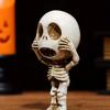 Unique Resin Skull Ornament Hangable Resin Sculpture Home Decor Little Ghost Ornament  Home