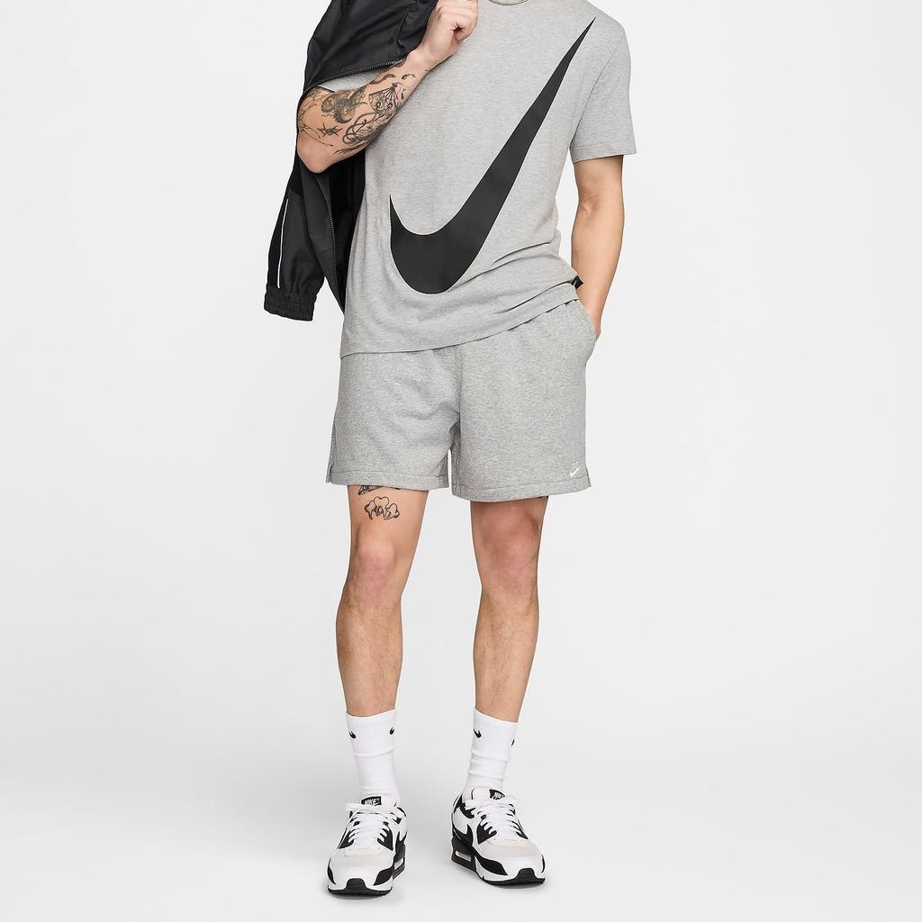 Nike Men's French Terry Flow Shorts Casual Shorts Men's Light Smoke Gray FN3521-063