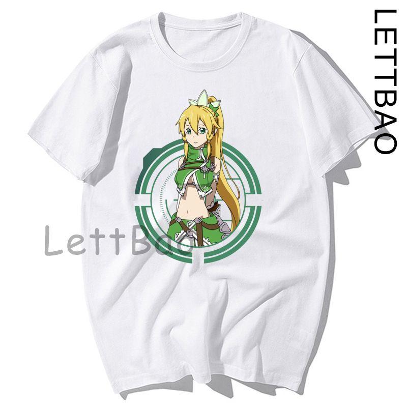 Футболка Sword Art Online Футболка Sao Aincrad Полиэстер Графическая футболка Streetwear XL