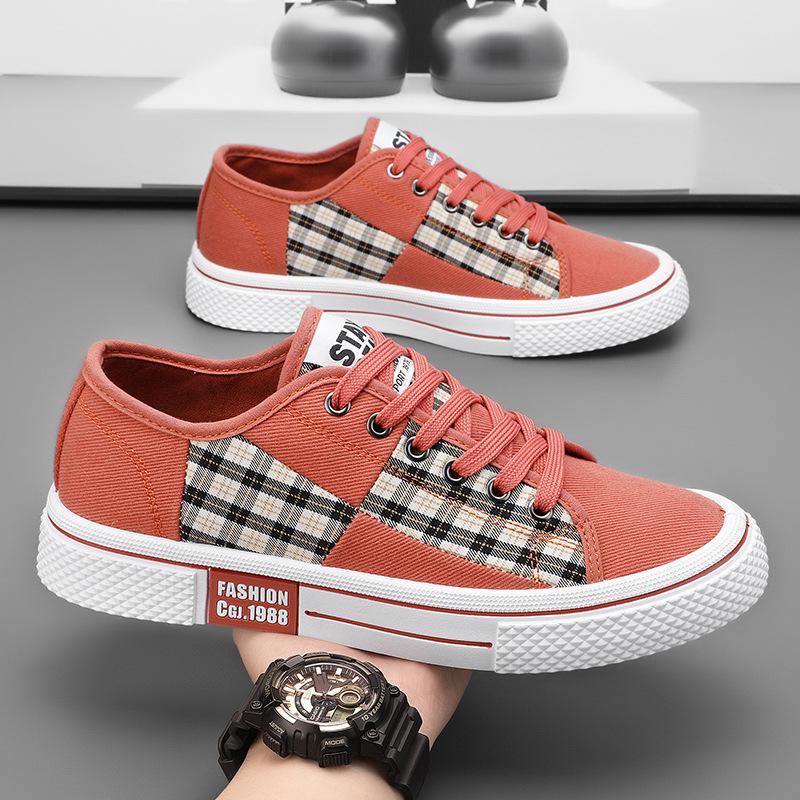 Men's Shoes Four Seasons New Casual Shoes Fashion Low-top Board Shoes Youth Trend Canvas Shoes Korean Version of Student Sports Shoes