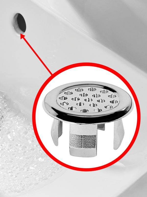 Kunststoff Spülbecken Überlaufabdeckung für Küche Badezimmer Badewanne Spülbecken Runder Ring Überlaufabdeckung Waschbecken Runder Überlaufring Stopfen