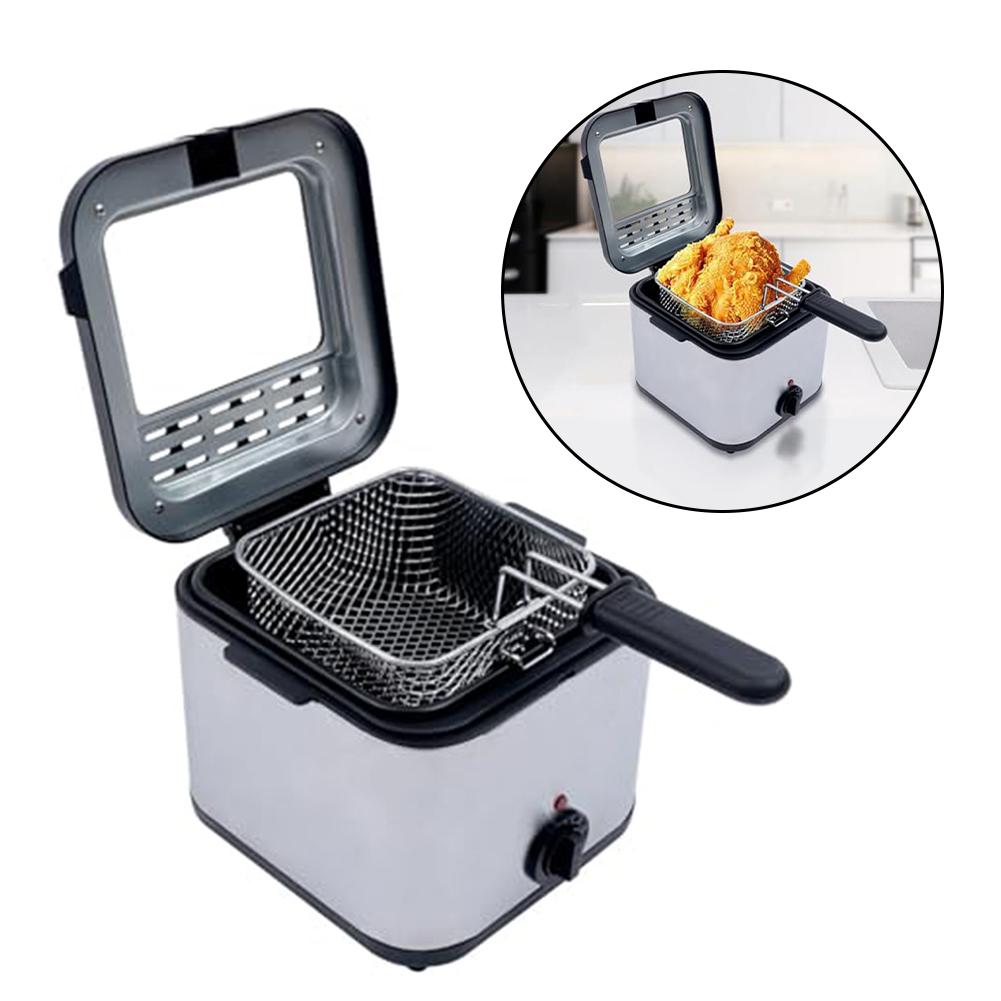 1 Set Deep Fryer Powerful Electric Deep Fryer With 2.5L Capacity For Crispy Fried Foods Cookware Kitchen Cooking Accessories