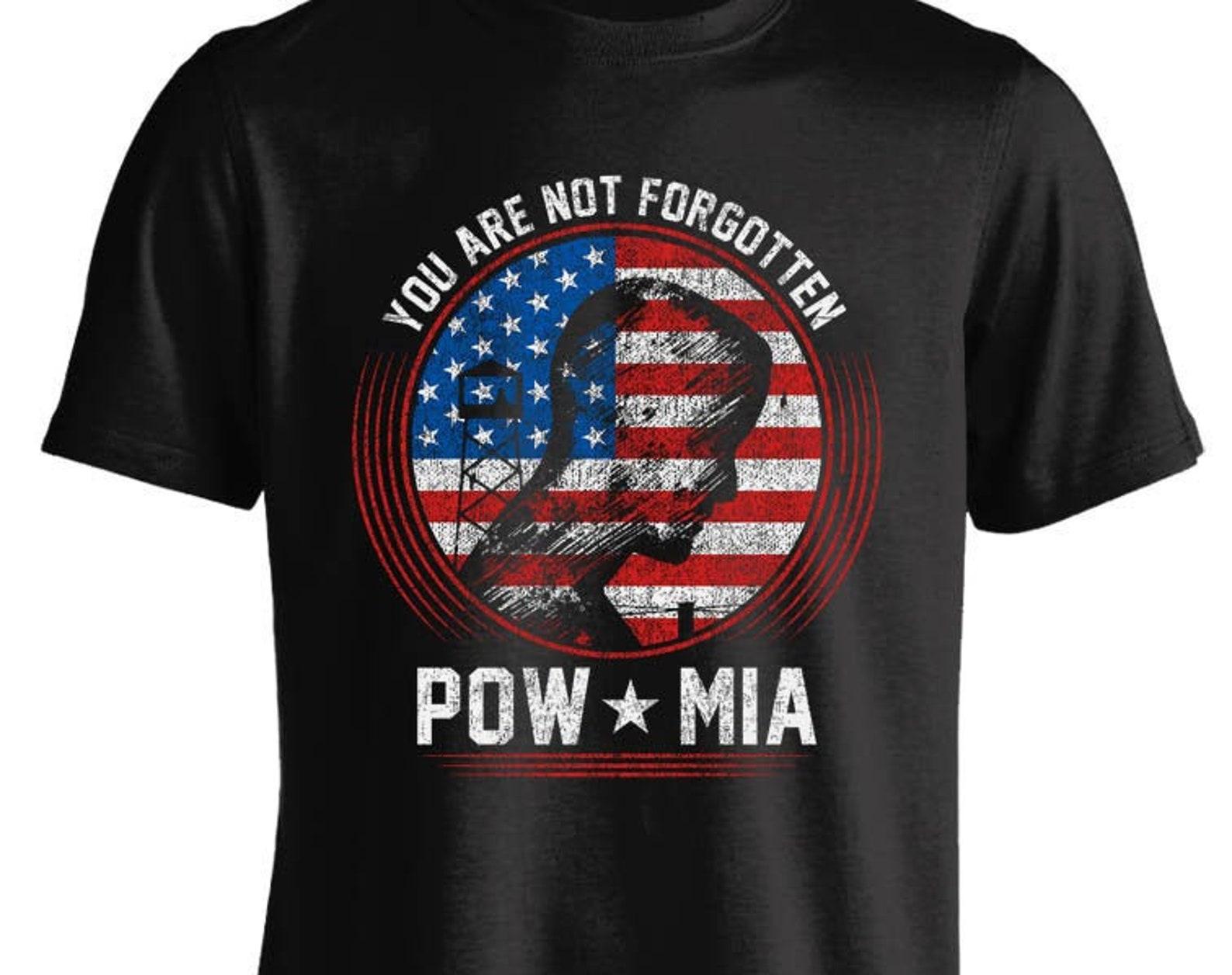 POW/MIA Military You Are Not Forgotten T shirt M