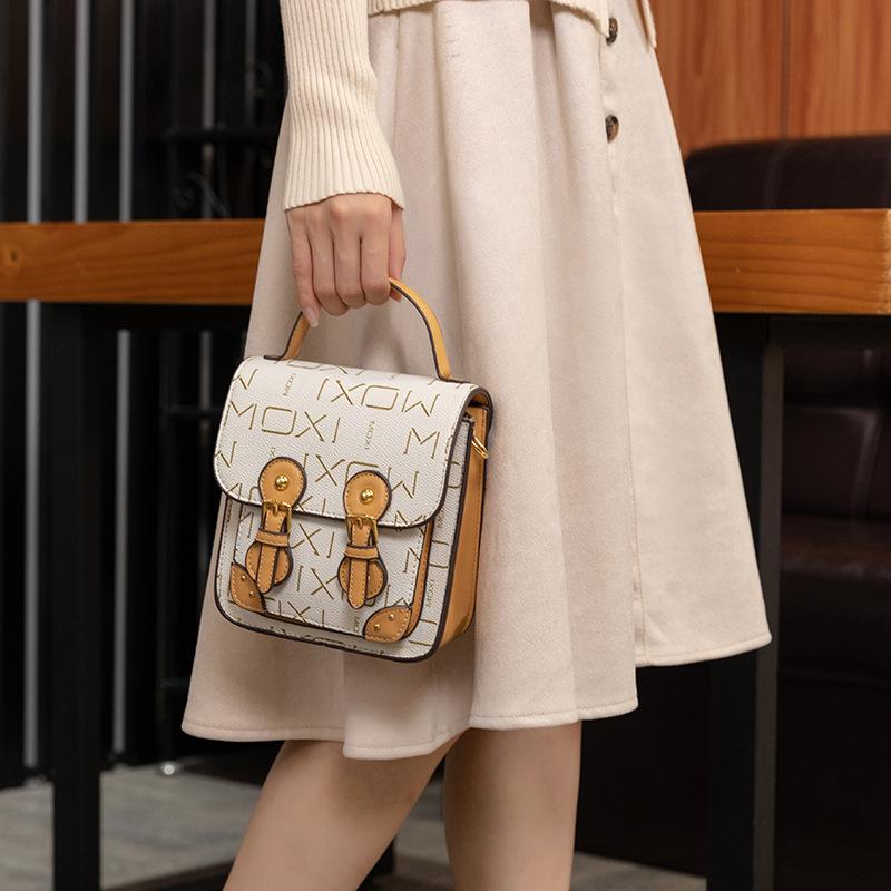 New Style Letter Women's Fashion Single Bag PU Leather High-end Travel Mini Simple Trendy Women's Messenger Bag