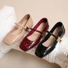 Fashion Mary Jane Women's Shoes New 2024 Fashion Elegant Not Tired Feet Shoes Shallow Mouth Low Heeled Flat Shoes for Women
