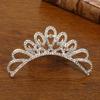 Rhinestone Tiara for Girls - Princess Crown Headpiece, Birthday Gift & Performance Hair Accessory