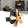 Magnetischer Wandkaminventilator Leise 5-Blatt Wärmegetriebener Holzofenventilator Scheitholz