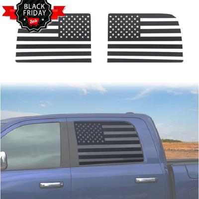 Heckscheiben-Aufkleber Zierleisten US-Flaggen-Aufkleber für Dodge Ram 1500 2010-17 Carbon