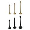 3x Taper Candle Holder Stable Base Retro Style Ornament Candle Stick Holder for Celebration Living Room Desktop Party Home Decor