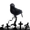 Raven Decor Standing On Shoulder Raven Figurine Spooky Gothic Bird Props For Indoor Bathroom Party Bedroom Living Room Outdoor