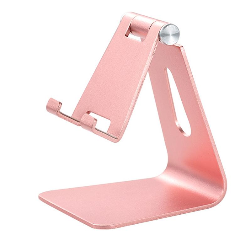 Z4A Small Size Adjustable Desktop Lazy Mobile Phone Tablet Holder Aluminum Alloy Stand Cellphone Tablet Bracket