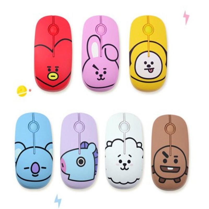 BTS BT21 Offizielle Kabellose Stille MAUS Gesichtstyp Charakter Authentisch